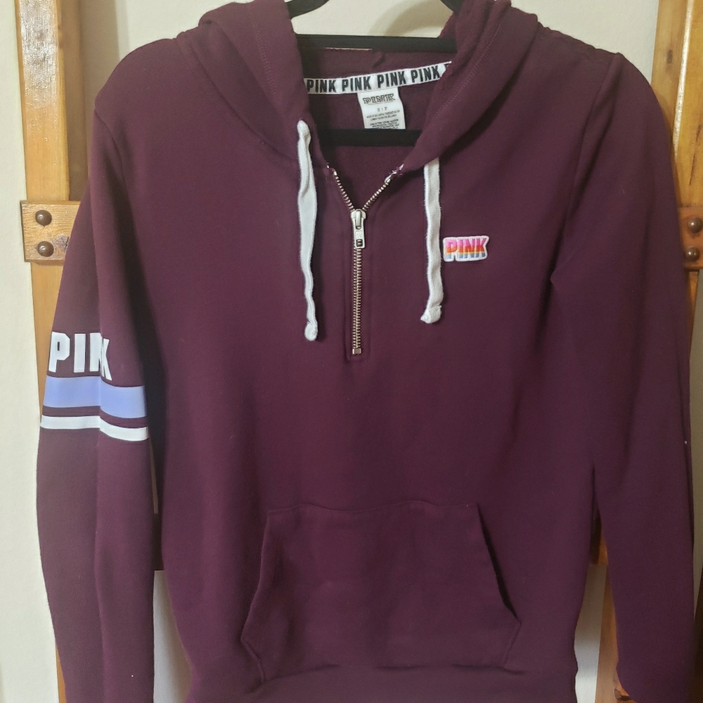 Small- Burgundy/Maroon Pink Hoodie